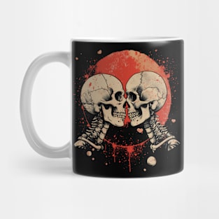 Valentine's Day Vintage Halloween Skeleton Love Witch Retro Cute Super Cool Best Gift Mug